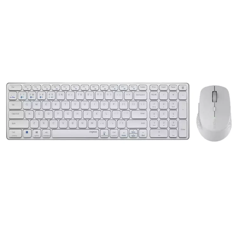 Multi-Mode Wireless Optical Mouse & Keyboard US White