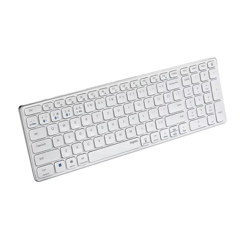 Multi-Mode Wireless Keyboard US White - Image 2