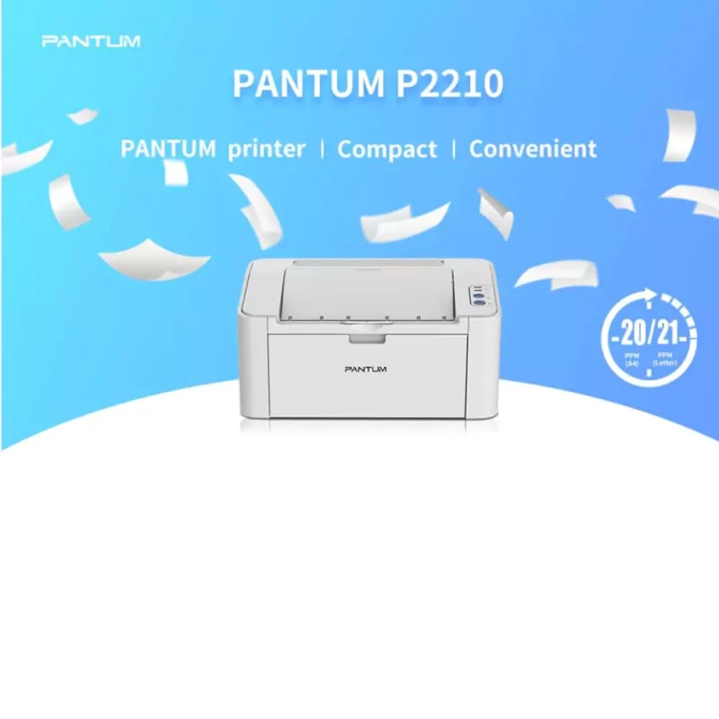 Pantum P2210 Single Function Monochrome Laser Printer - Image 2